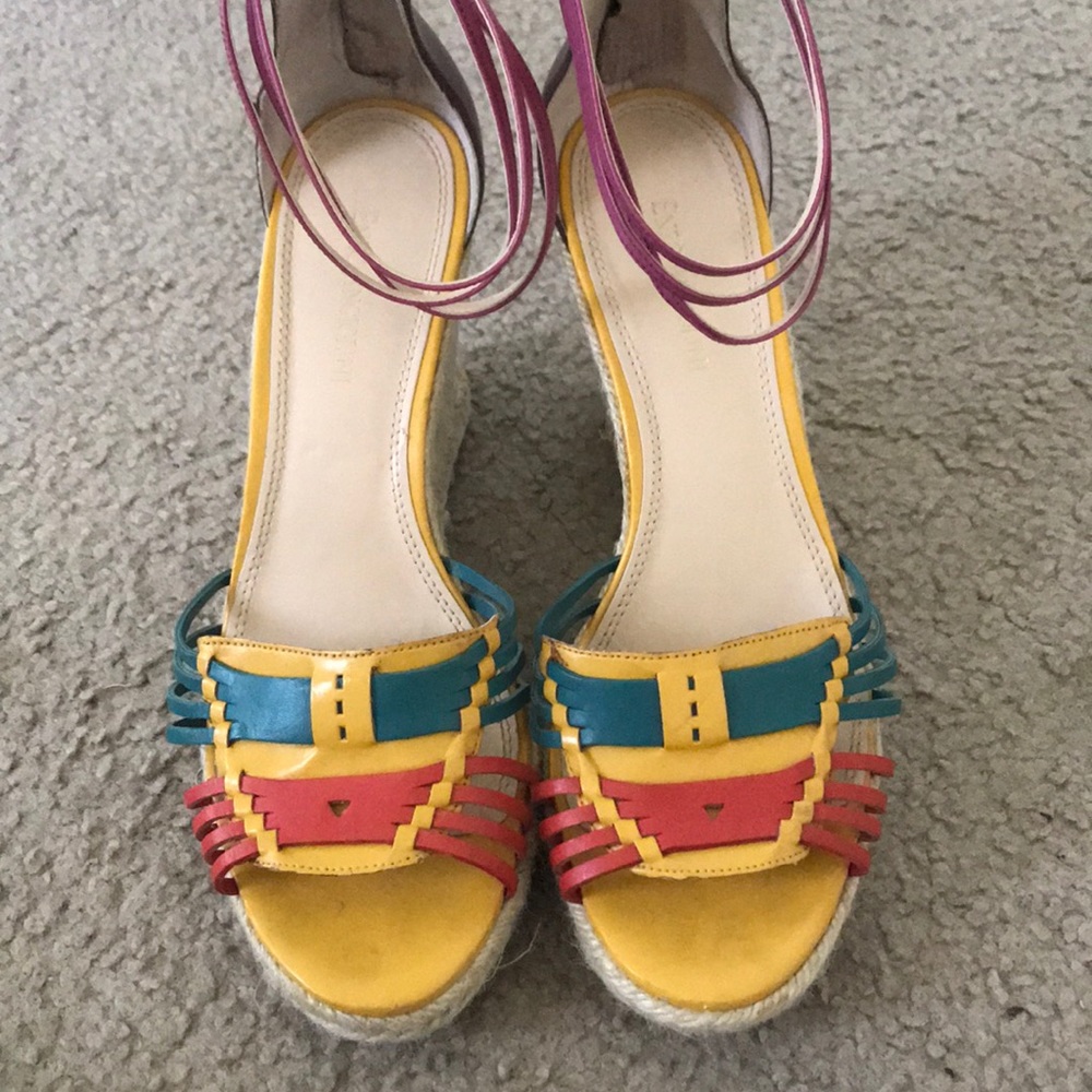 ENZO Angiolini multi-colored wedges.